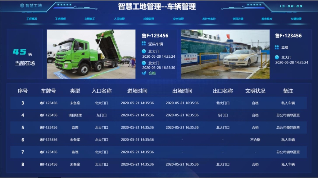 智慧工地管理-車輛管理