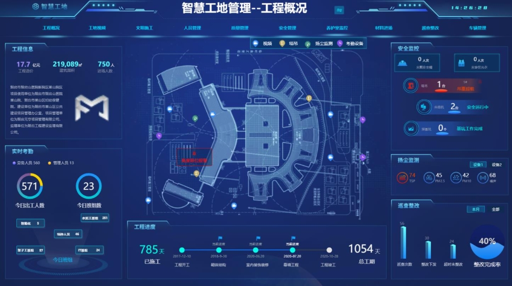 智慧工地管理--工程概況