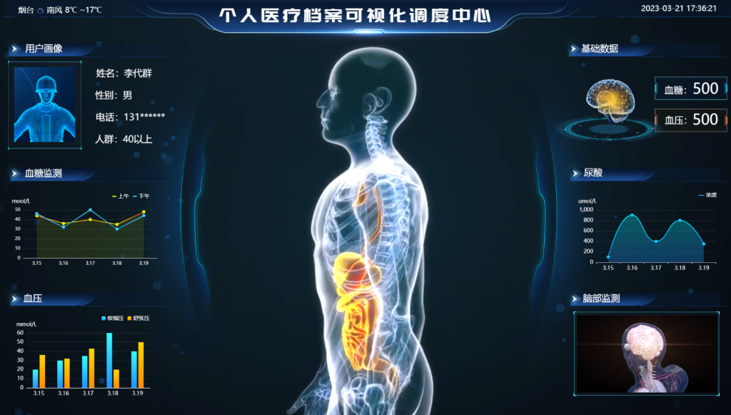 個人醫(yī)療檔案可視化調度中心